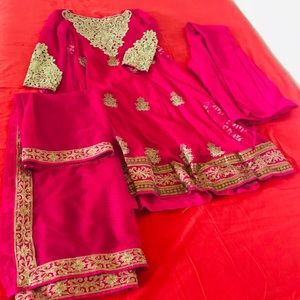 Long frock pajama with dupatta